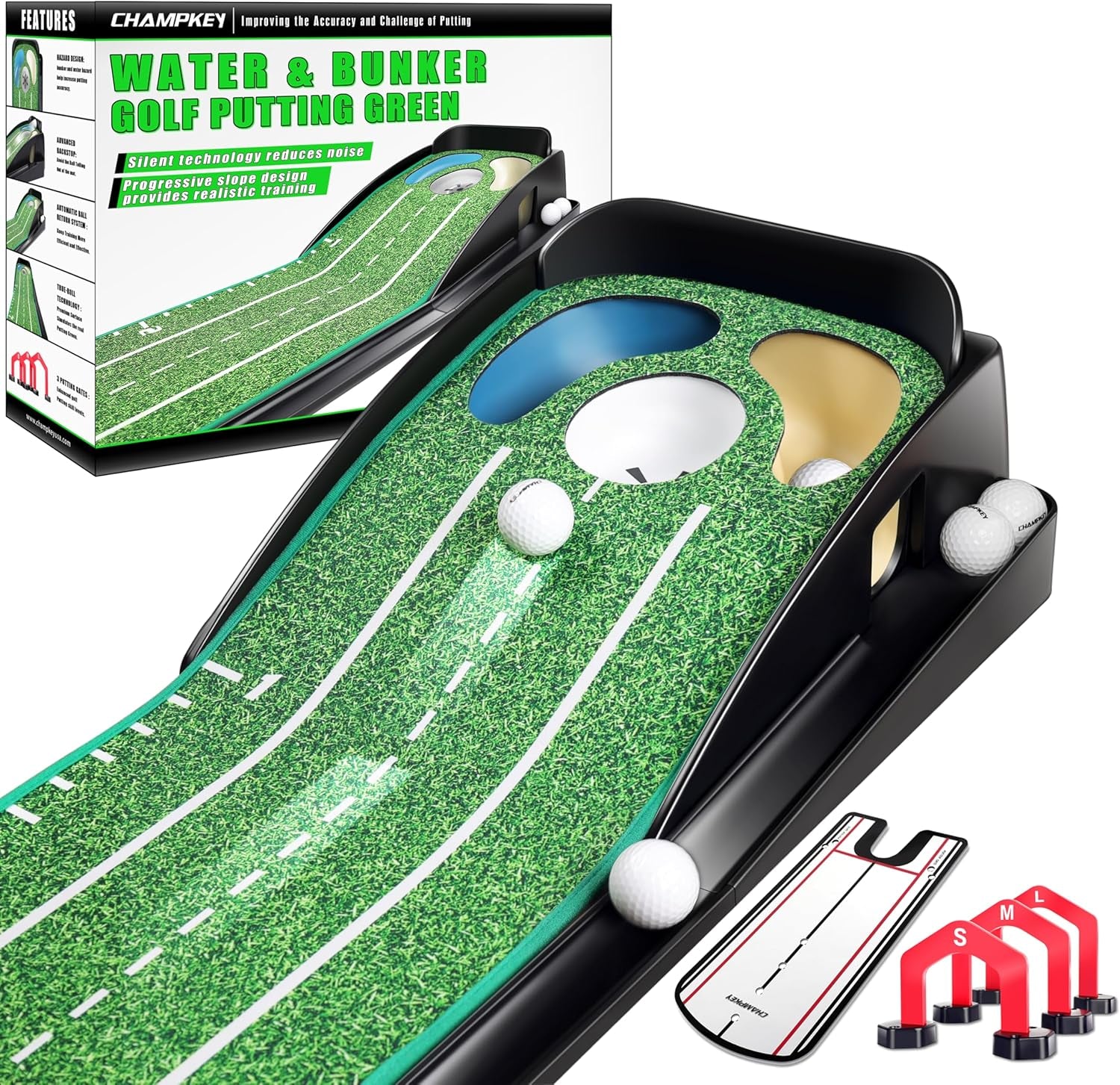 Professional Hazard Golf Putting Green Come with Golf Putting Gates and Putting