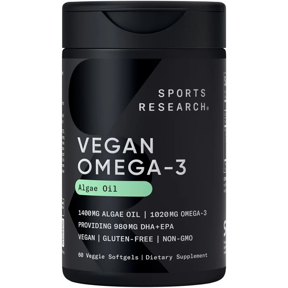 ® Highest Levels of Vegan Omega 3 DHA & EPA Softgel Fatty Acids (Carrageenan Free)