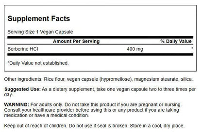 Swanson Herbal Supplements Berberine 400 Mg Capsule 60Ct